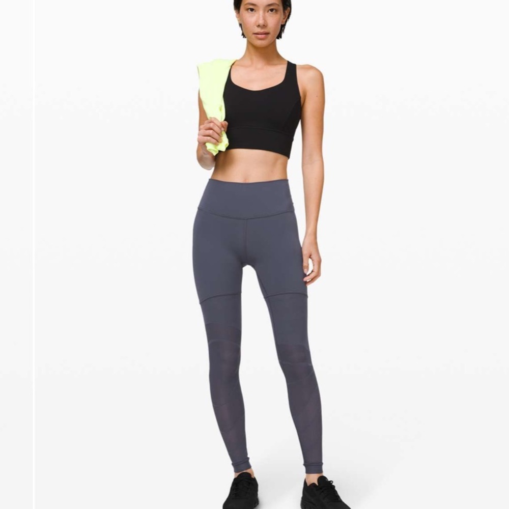 Lululemon Sheer Will High-Rise Tight 28" Pulse Stone Blue 6 - Picture 9 of 9